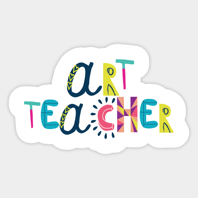 Cute Art Teacher Gift Idea Back to School Sticker by BetterManufaktur